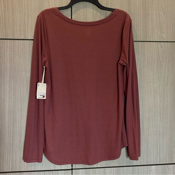 a.n.a. NWT Henley T-shirt Mauve Pink Large - Picture 7 of 10